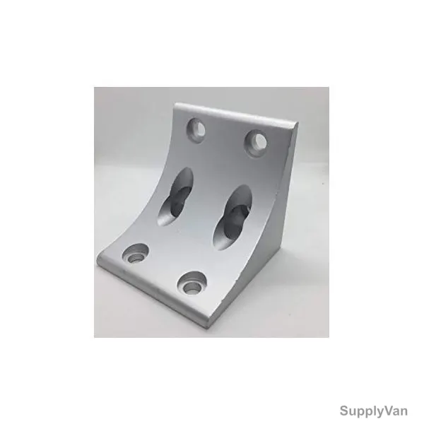 Extrusion L-Corner Bracket, 40 Series, 8 Hole, Aluminium, 76 x 76MM
