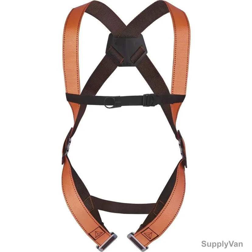 Delta Plus Full Body Safety Harness, HAR11, Orange/Black
