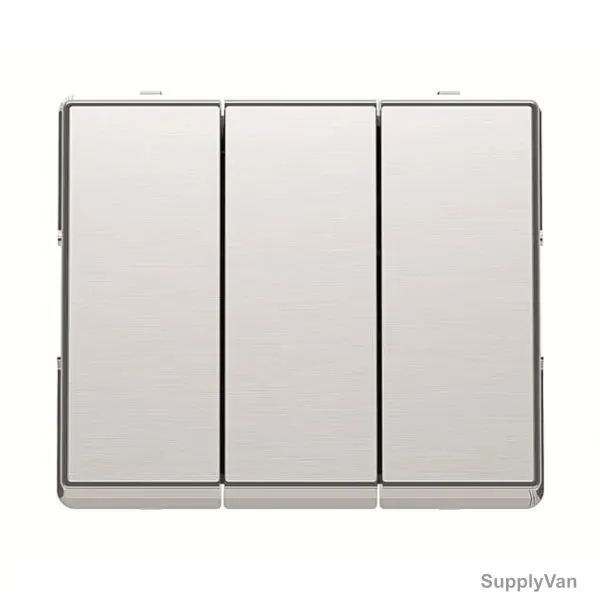 ABB Electrical Switch W/ Wall Plate, AMD10753-ST-plus-AMD5153-ST, Millenium, 3 Gang, 2 Way, 10A — image 1
