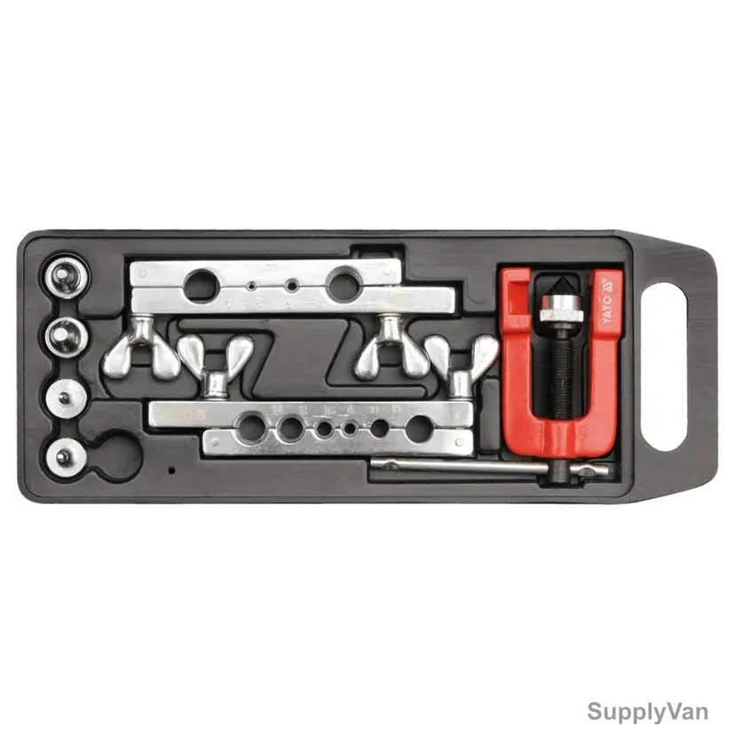 Yato Hand Flaring Tool Set, YT-2180, Metal, 3-19MM Dia, 7 Pcs/Set — image 1