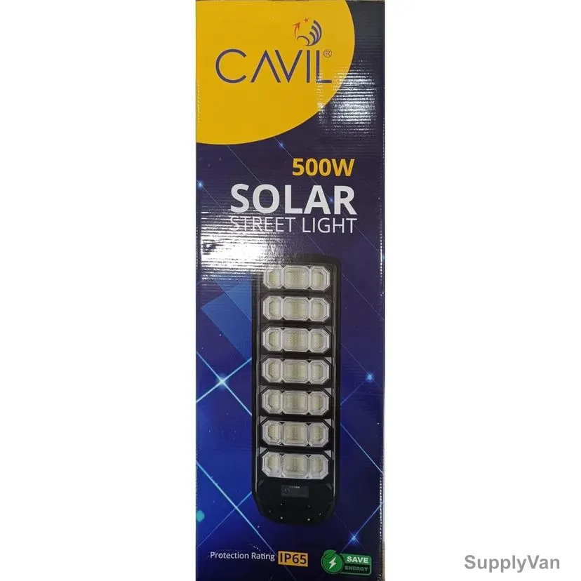 Cavil Solar Street Light, CSL-LED-P500W-UTH, IP65, 500W, 6500K, Cool Daylight — image 1
