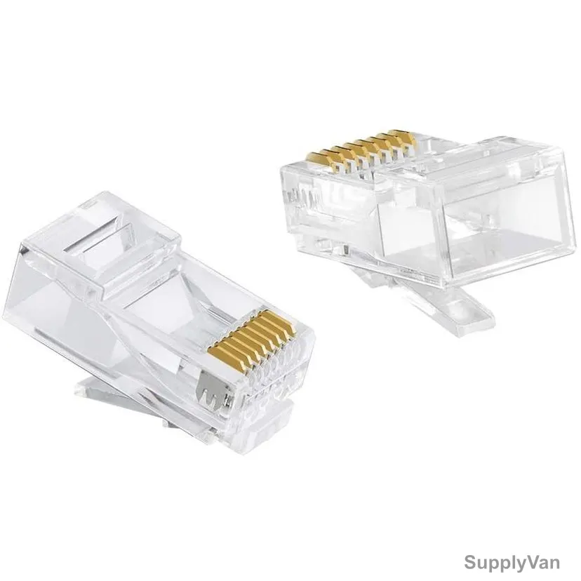 CableCreation RJ45 Female Connector, CL0190, Clear, 100 Pcs/Pack — image 1