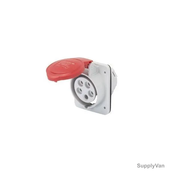 Gewiss 10 Deg Flush Mounting Socket Outlet, GW62220, IP44, 32A, 3P+E