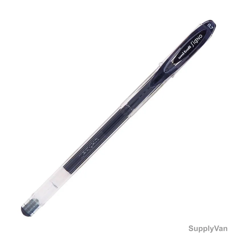 Uni-Ball Ball Point Pen, UM120-BK, Signo, 0.7MM Tip, Black, 12 Pcs/Pack