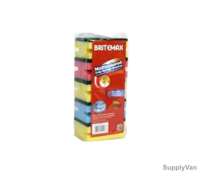 Britemax Grip Sponge Scourer, BM 261 MGS, Multicolor, PK5