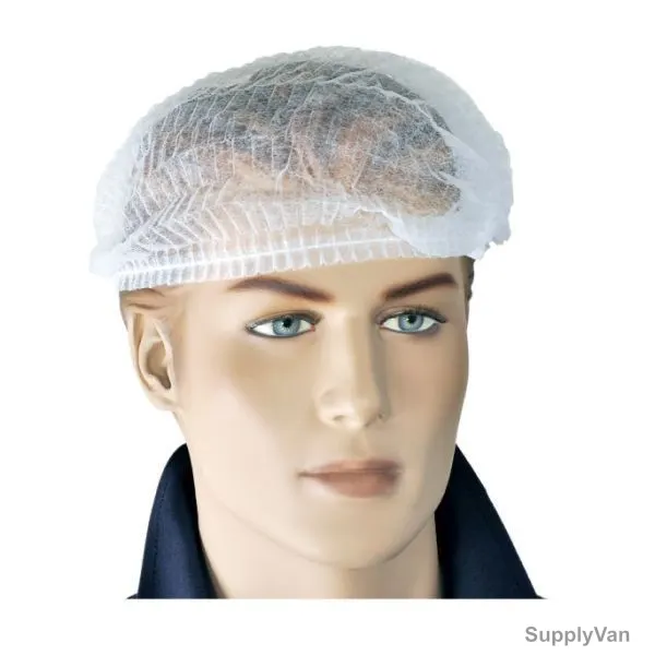 Bouffant Cap, CAP, Universal, 18 Inch, White, PK100