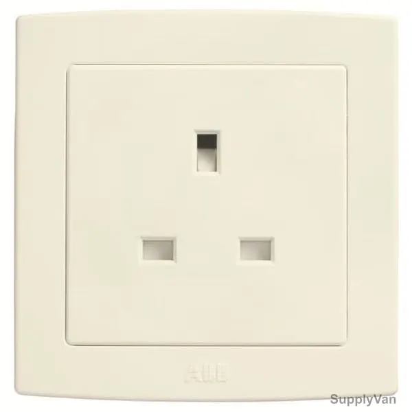 ABB Unswitched Socket, AC208-82, Concept BS, 1 Gang, 250V, 13A, Ivory White