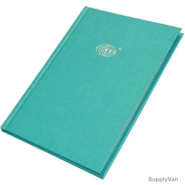 FIS Single Ruled Hard Cover 2 Quire Notebook, FSNBA52QGRGR, 148 x 210MM, 96 Pages, Green