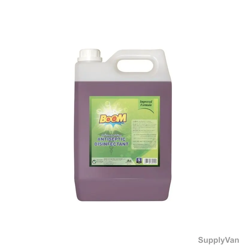 Boom Antiseptic Disinfectant, 5 Ltrs, 4 Pcs/Carton