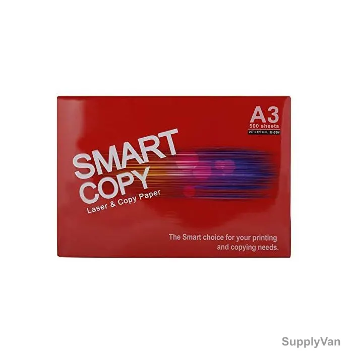 Smart Copy Photocopy Paper, A3, 80 GSM, 500 Pcs/Pack