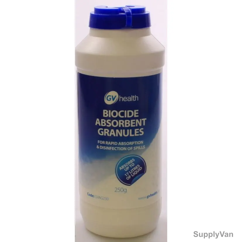 GV Health Biocide Absorbent Granules, GVAG250, 250GM