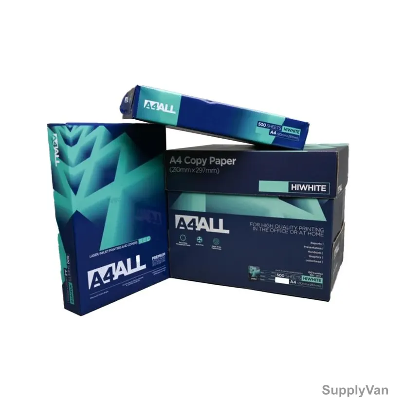 A4All Copy Paper, A4, 80 GSM, 500 Sheets, White, 5 Ream/Box — image 1