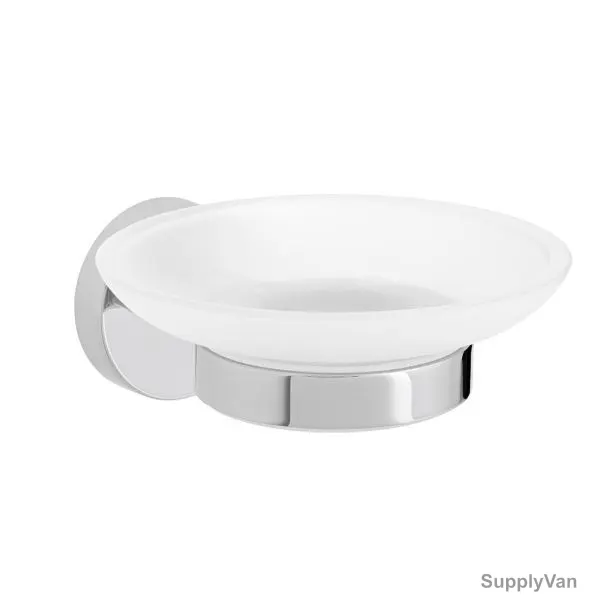 Vado Soap Dish and Holder, Sirkel, Wall Mounted, Chrome, Silver