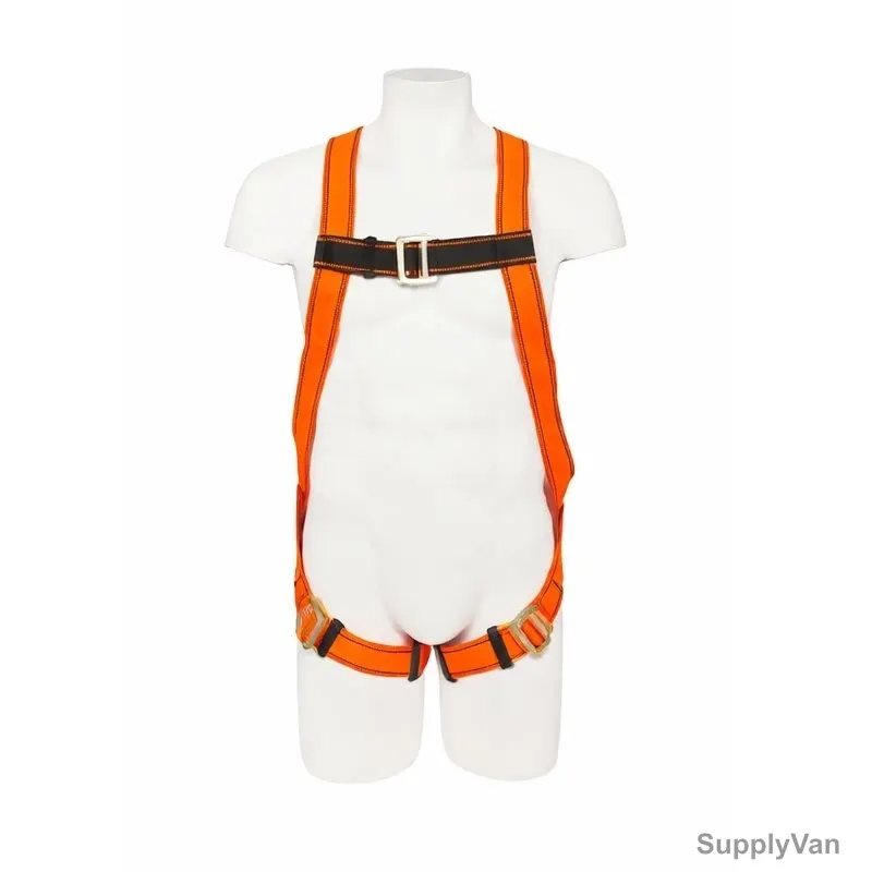 Vaultex Full Body Safety Harness, EDI, Polyester, 2 Mtrs Lanyard Length, Orange