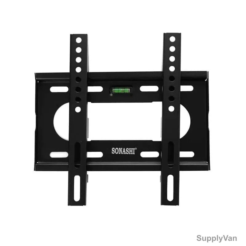 Sonashi Wall Mount TV Bracket, SWB-004, Steel, 200MM Width x 200MM Length, 35 Kg Weight Capacity, Black