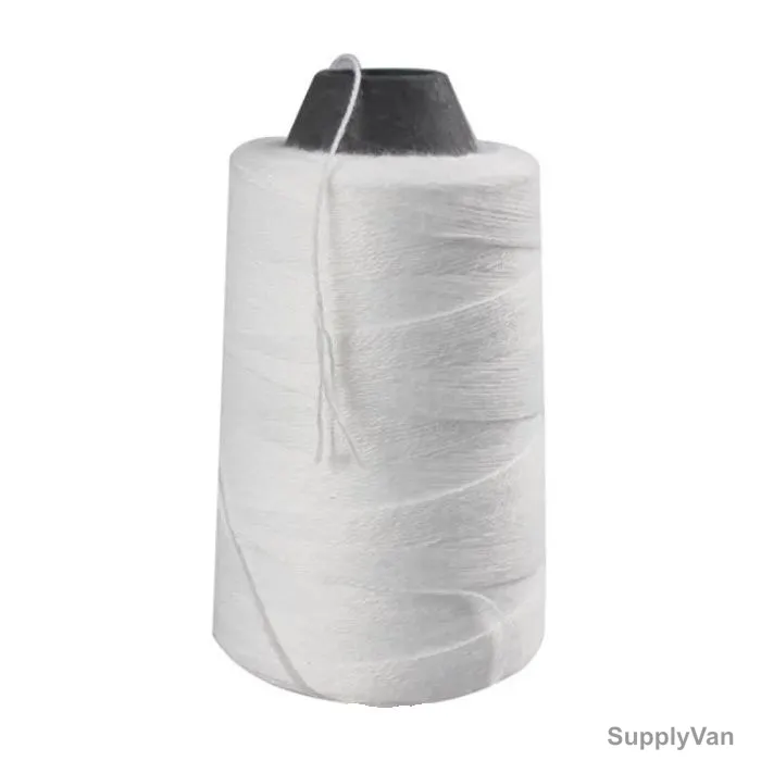 Bag Sealing Thread, Cotton, 150GM, White, 5 Rolls/Pack