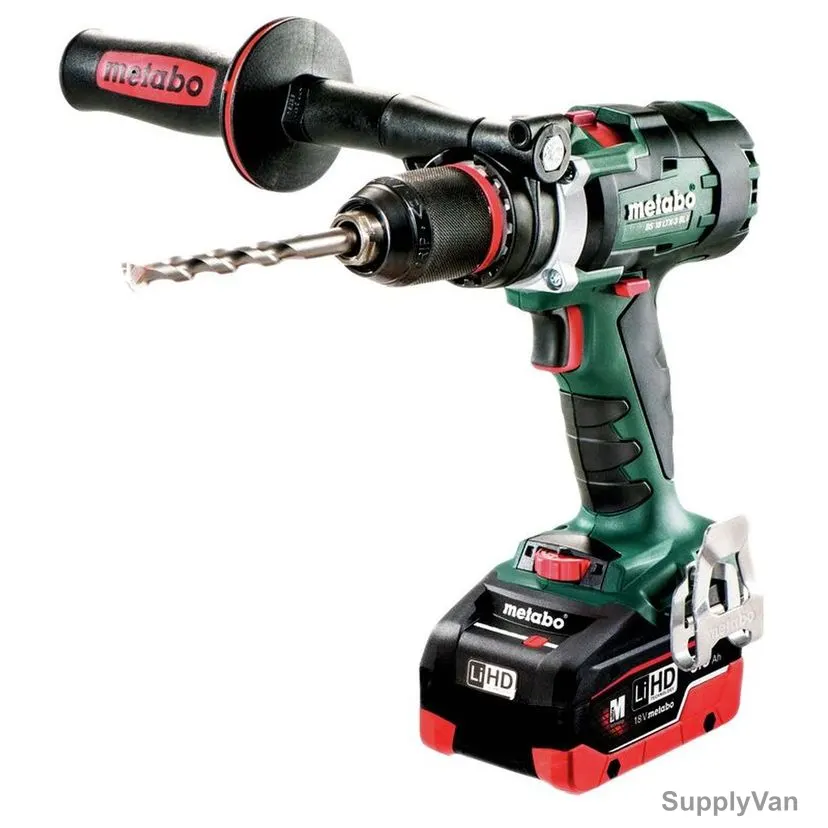 Metabo Cordless Drill, BS-18-LTX-X3-Quick, 18V, 5.2Ah Battery