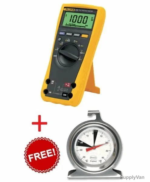 Fluke True RMS Digital Multimeter 179 Combo w/ Freezer Thermometer