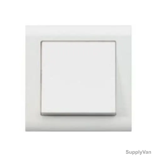 Mk Single Pole Wide Rocker Switch, MV4787W1WHI, Essential, Polycarbonate, 1 Gang, 1 Way, 20AX, White