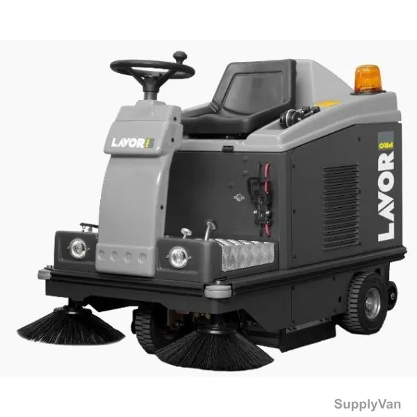Lavor Battery Operated Ride On Sweeper, SWL-R1000-ET, 62 Litres, Gray and Black