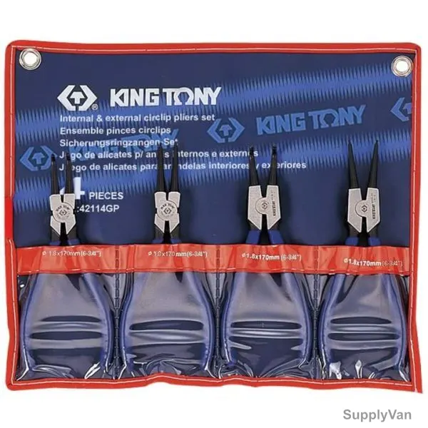 Kingtony Circlip Pliers Set, 42114GP, 4 Pcs/Set — image 1