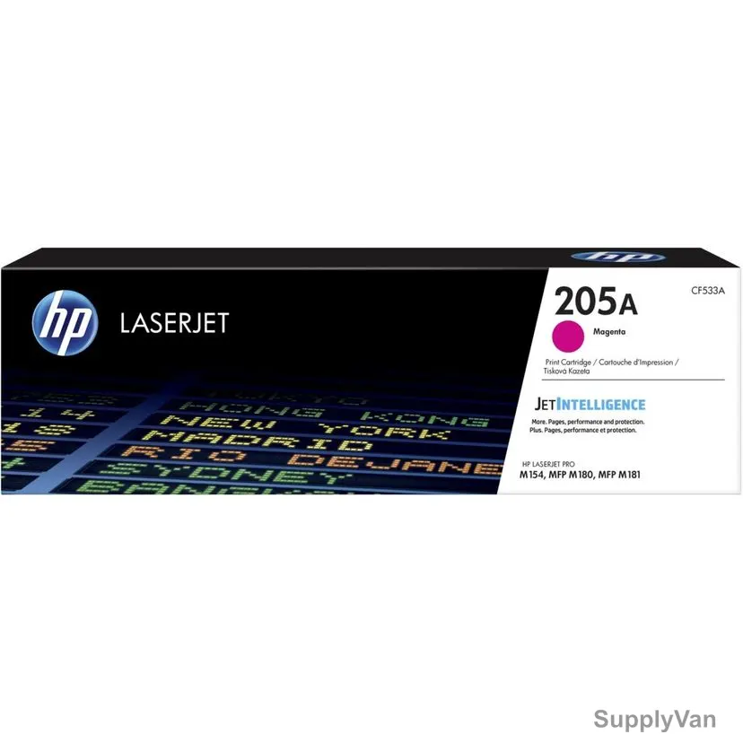 HP Original LaserJet Toner Cartridge, CF533A, 205A, Magenta