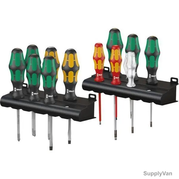 Wera Screwdriver Set, 5051011001, Kraftform Plus, 12PCS