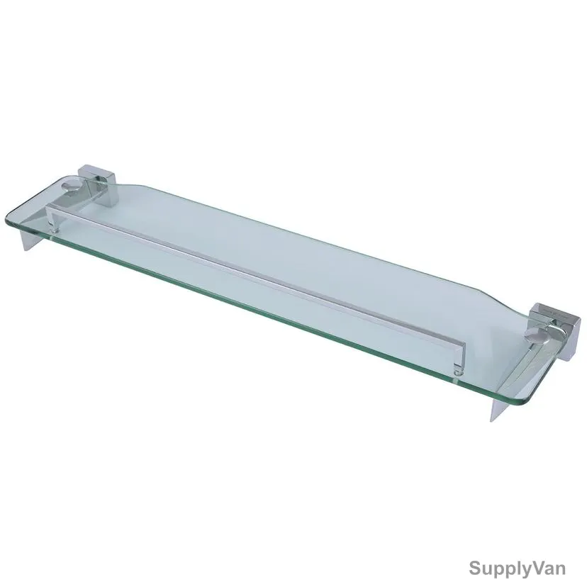 Argent Crystal Glass Shelf, 33191, Silver Colour, Brass — image 1