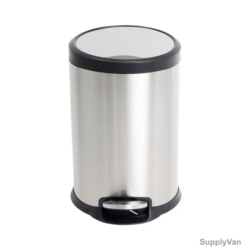 Akc Pedal Trash Bin, SS07-5, Stainless Steel, 5 Ltrs, Silver — image 1