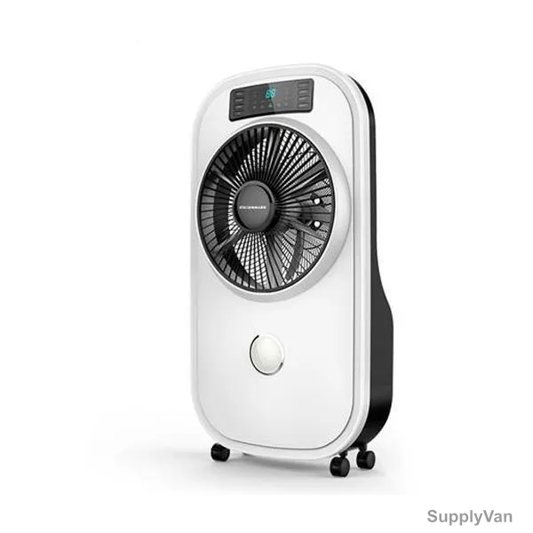 Olsenmark Rechargeable Mist Fan With Remote Control, OMF1762, 12V, 6500mAh, Black/White — image 1