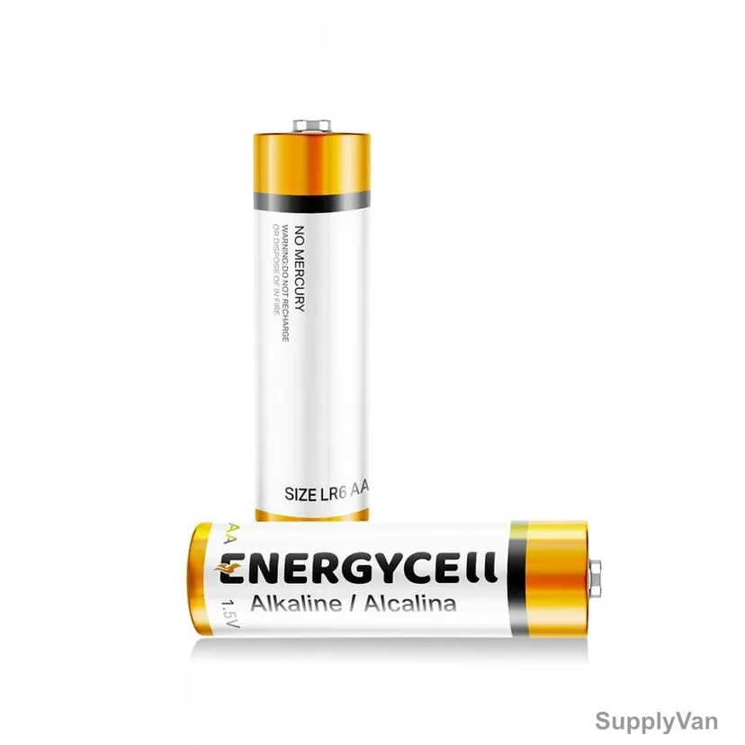 Energycell Alkaline Battery, LR6, AA, 1.5V, 2 Pcs/Pack — image 1