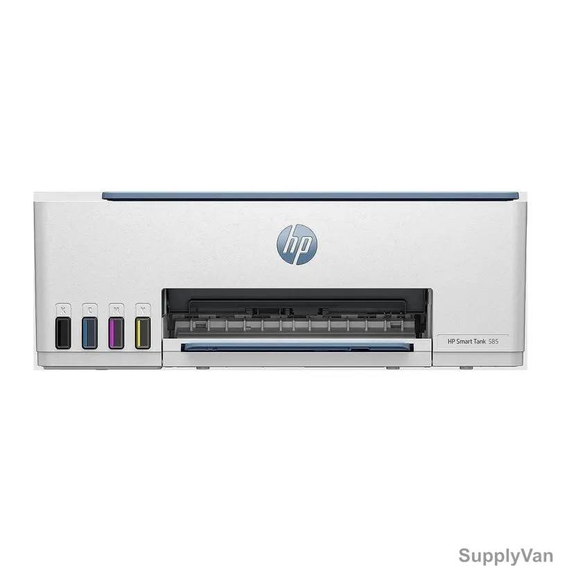 HP Smart Tank 585 Wireless All In One Printer, 1F3Y4A, 100 Sheets Capacity, Dark Surf Blue