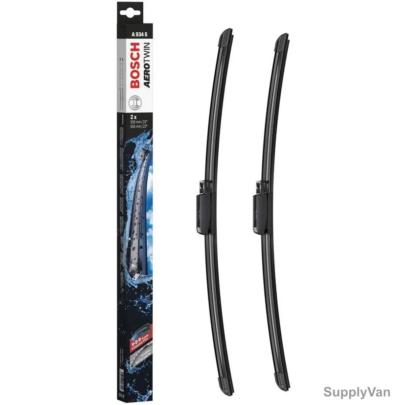 Bosch Windshield Wiper Blade, 3397118934, Aerotwin, 22/22 Inch, Black, 2 Pcs/Set