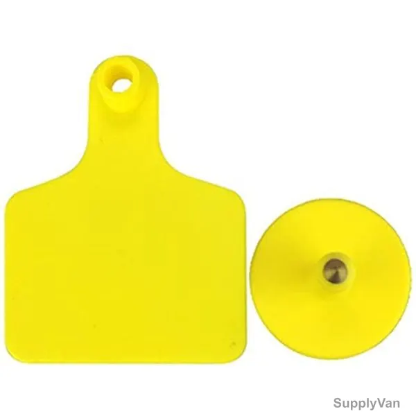 Number Ear Tag For Animals, 60 x 70CM, Yellow, 100 Pcs/Pack — image 1