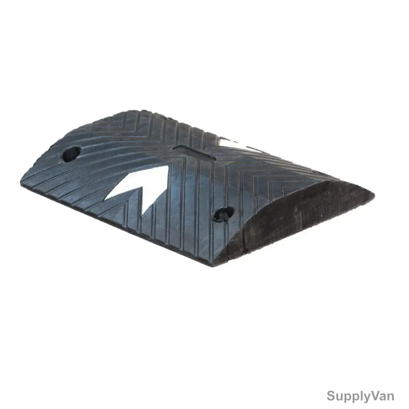 Traffic Safety Heavy Duty Arrow Speed Ramp, CH-12902, Rubber, 50MM Height, 10 KM Speed Limit, 8 Kg, Black