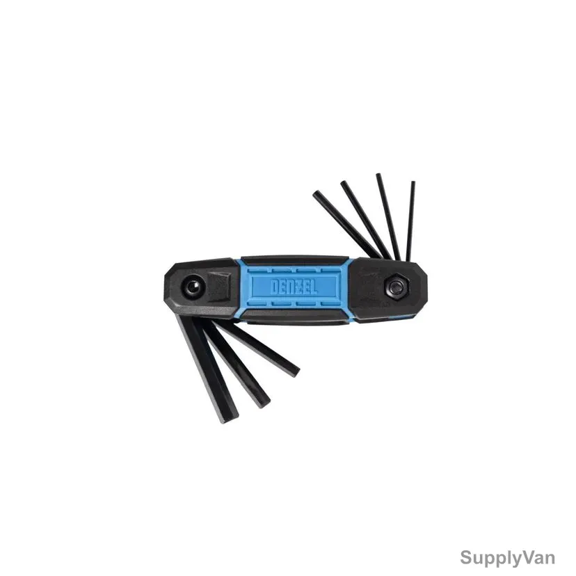 Denzel Folding Hex Key Set, 7716406, Metric, 8 Pcs/Set