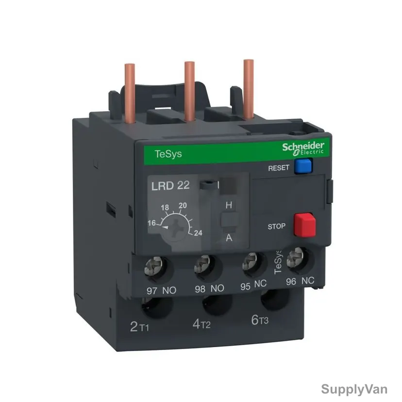 Schneider Electric Thermal Overload Relay, LRD22, TeSys LRD, 16-24A, Class 10A