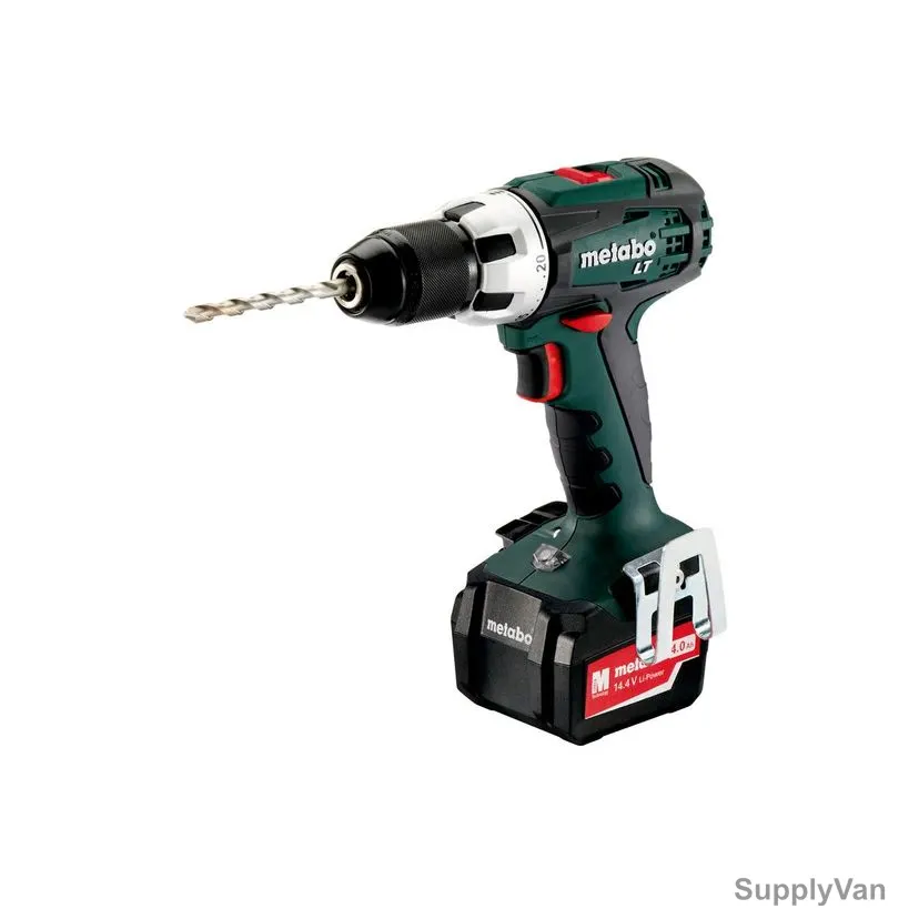 Metabo Cordless Drill, BS-14-4-LT, 14.4V, 2 x 4Ah Battery