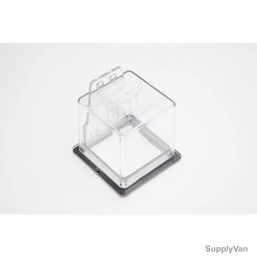 Loto-Lok Push Button Panel Lockout, PL-SQS-50, Polycarbonate, 58 x 58MM, Clear