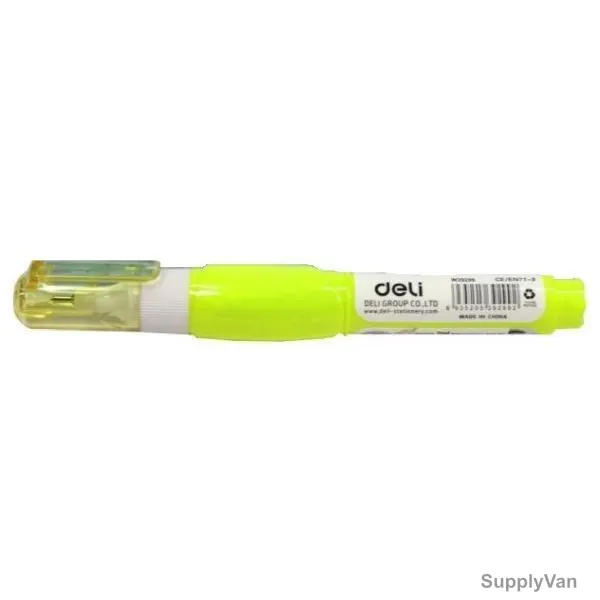 Deli Correction Pen, E39299, 7ML, Green