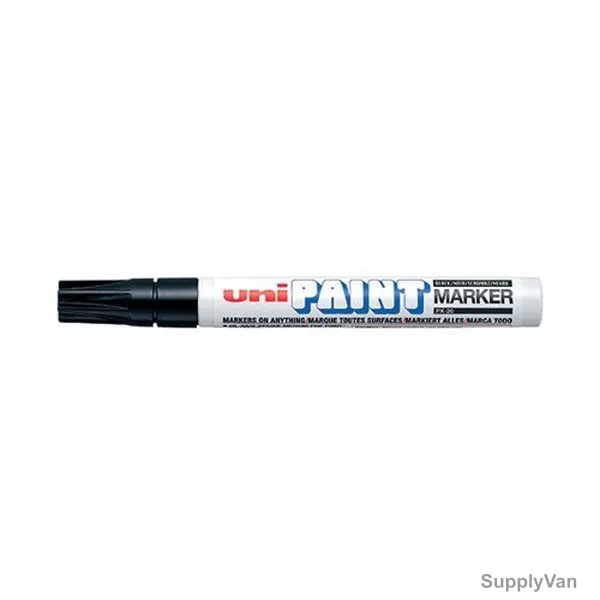 Uni-Ball Bullet Tip Paint Marker, PX20-BK, 2.0MM Tip Size, Black, 12 Pcs/Pack