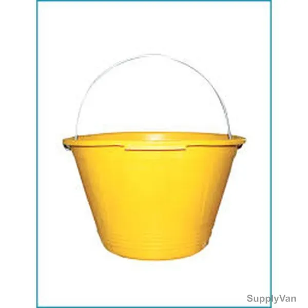 PVC Bucket, Yellow, 12 Pcs/Pack