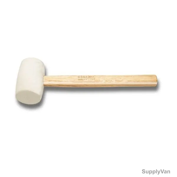 Clarke Rubber Hammer, RHW50C, Wood Handle, 16 Oz