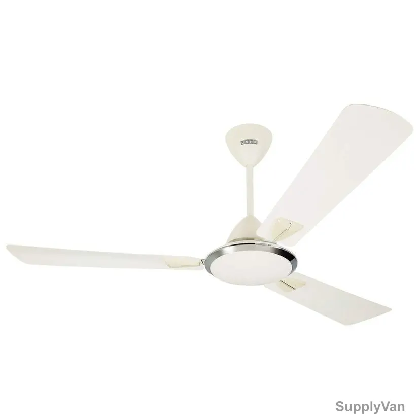 Usha Goodbye Dust Ceiling Fan, Striker Galaxy, 3 Blades, 1400MM, Pearl White Chrome