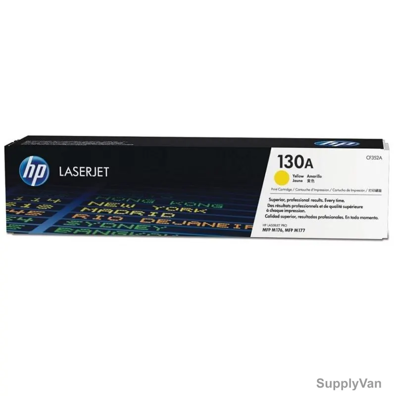 HP Original LaserJet Toner Cartridge, CF352A, 130A, Yellow