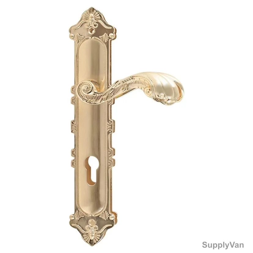 ACS Door Handle, AA31-CC4-SG-GP, Zinc, Gold