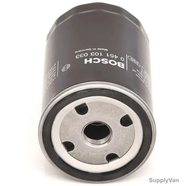 Bosch P3033 Screw-On Oil Filter, BSB0451103033, 122.5MM Length, 76MM Outside Dia — image 1