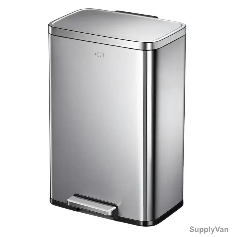 Eko Pedal Trash Bin, SS90-45, Stainless Steel, 45 Ltrs, Silver