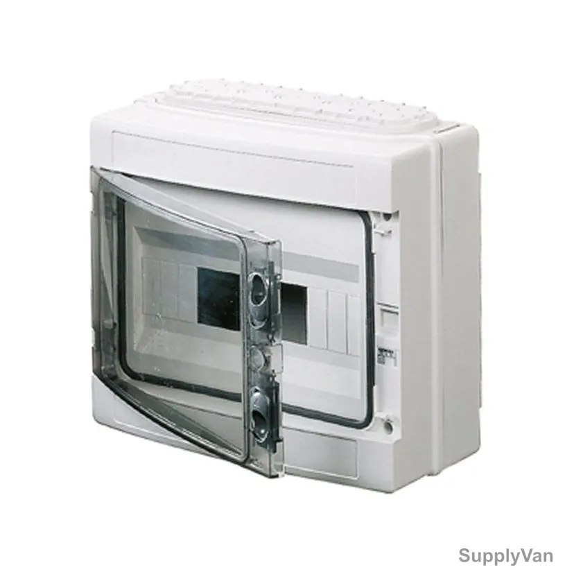 Gewiss Surface Mounted Enclosure, GW40103, IP65, 298x260x140mm, Light Grey