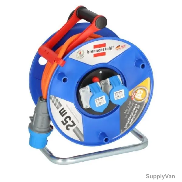 Brennenstuhl Cable Drum With CEE Plug, 1182760100, Garant, H07RN-F 3G2.5, 16A, 25 Mtrs Cable Length, 290MM Reel Dia — image 1